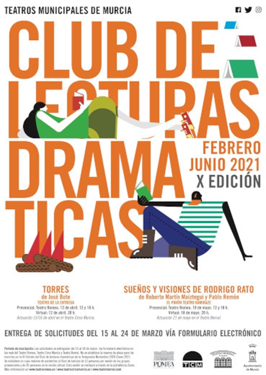 Los teatros municipales de Murcia organizan la décima edición de su Club de Lecturas Dramáticas con los textos Torres y Sueños y visiones de Rodrigo Rato